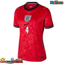Camisa de Futebol Inglaterra Declan Rice #4 Equipamento Secundário Mulheres Mundo 2026 Manga Curta
